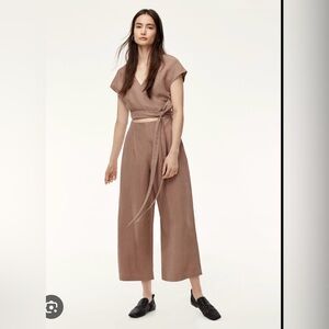Wilfred Aritzia Brax Linen Jumpsuit